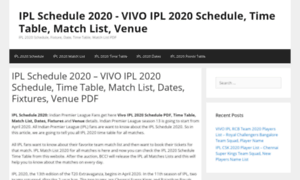 Iplschedule2020.com thumbnail