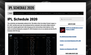 Iplschedule2020.net thumbnail