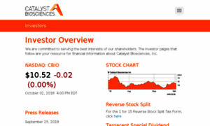Ir.catalystbiosciences.com thumbnail