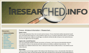 Iresearched.info thumbnail