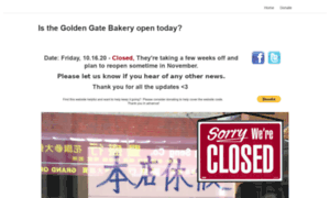 Is-the-golden-gate-bakery-open-today.com thumbnail
