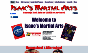 Isaacsmartialarts.com thumbnail