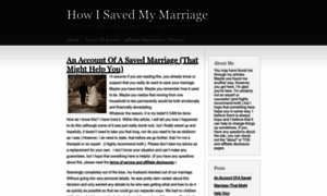 Isavedmymarriage.com thumbnail