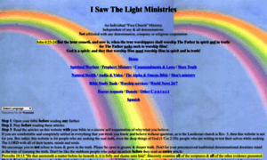 Isawthelightministries.com thumbnail