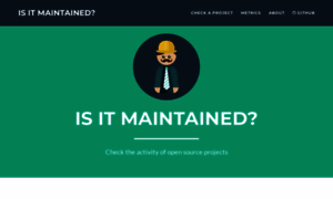 Isitmaintained.com thumbnail