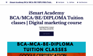 Ismart-academy-bcamcabediploma-tuition-classes.business.site thumbnail