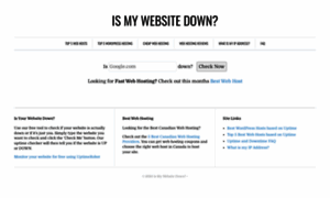 Ismywebsitedown.com thumbnail