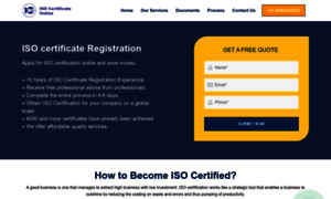 Isocertificateonline.in thumbnail