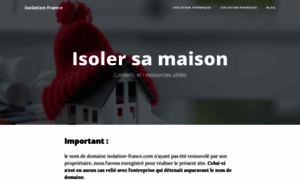 Isolation-france.com thumbnail