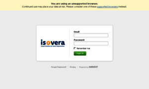 Isovera1.harvestapp.com thumbnail