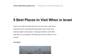 Israel-travel-guide.com thumbnail