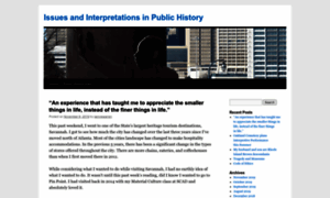 Issuespublichistory.wordpress.com thumbnail