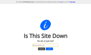 Isthissitedown.org thumbnail