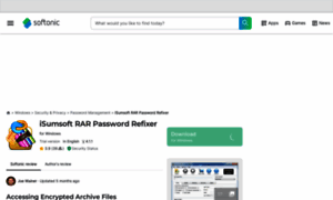 Isumsoft-rar-password-refixer.en.softonic.com thumbnail