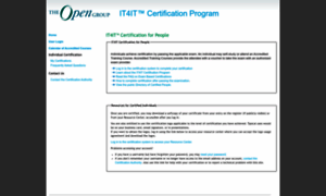 It4it-cert.opengroup.org thumbnail