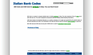 Italianbankcodes.com thumbnail