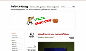 Italiaunboxing.wordpress.com thumbnail