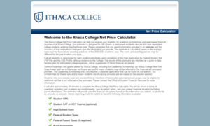 Ithaca.studentaidcalculator.com thumbnail