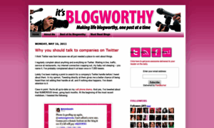 Itsblogworthy.blogspot.com thumbnail