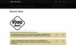 Iwantmymvc.com thumbnail