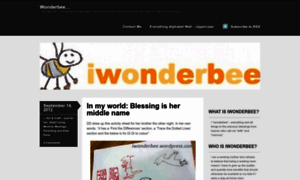 Iwonderbee.wordpress.com thumbnail