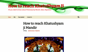 Jaikhatushyamji.in thumbnail