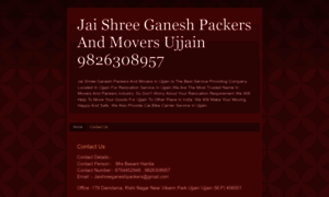 Jaishreeganeshpackersmoversujjain.blogspot.com thumbnail