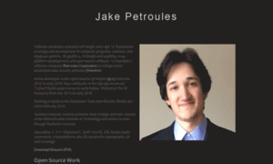 Jakepetroules.com thumbnail