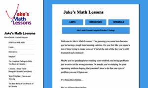 Jakesmathlessons.com thumbnail