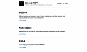 Jakpsatphp.cz thumbnail