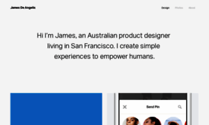 Jamesdeangelis.com thumbnail