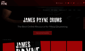 Jamespaynedrums.com thumbnail