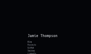 Jamiethompson.me thumbnail