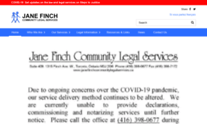 Janefinchcommunitylegalservices.ca thumbnail