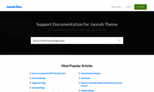 Jannah.helpscoutdocs.com thumbnail