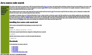 Javacodesearch.sourceforge.net thumbnail