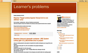 Javalearnersproblems.blogspot.com thumbnail