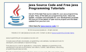 Javasourcecode.com thumbnail
