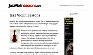 Jazzviolinlessons.com thumbnail