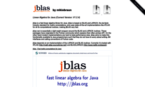 Jblas.org thumbnail