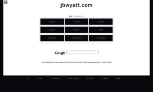 Jbwyatt.com thumbnail