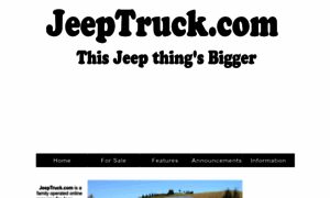 Jeeptruck.com thumbnail