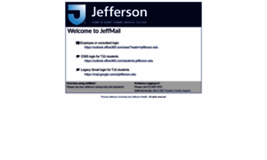 Jeffmail.jefferson.edu thumbnail
