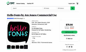 Jenjonesfonts.com thumbnail