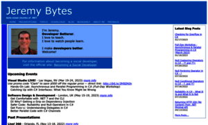 Jeremybytes.com thumbnail