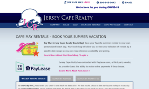 Jerseycaperealtyrentals.com thumbnail