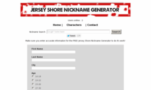 Jerseyshore-nicknamegenerator.com thumbnail