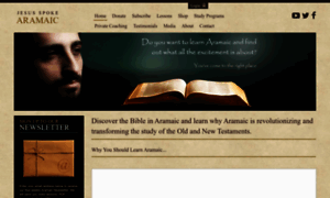 Jesusspokearamaic.com thumbnail