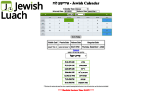 Jewishluach.com thumbnail