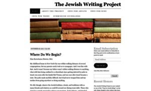 Jewishwritingproject.wordpress.com thumbnail